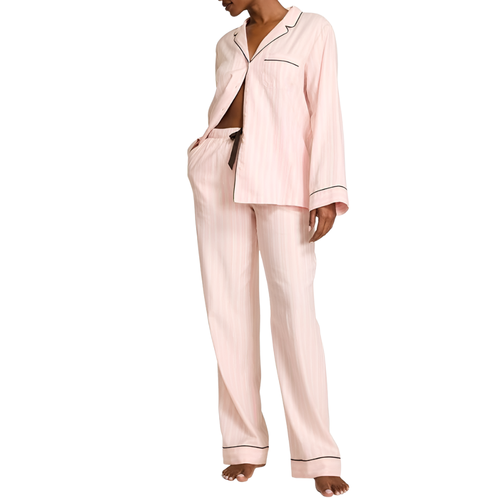 Long Sleeve Button Down Sleepwear Pajama Set