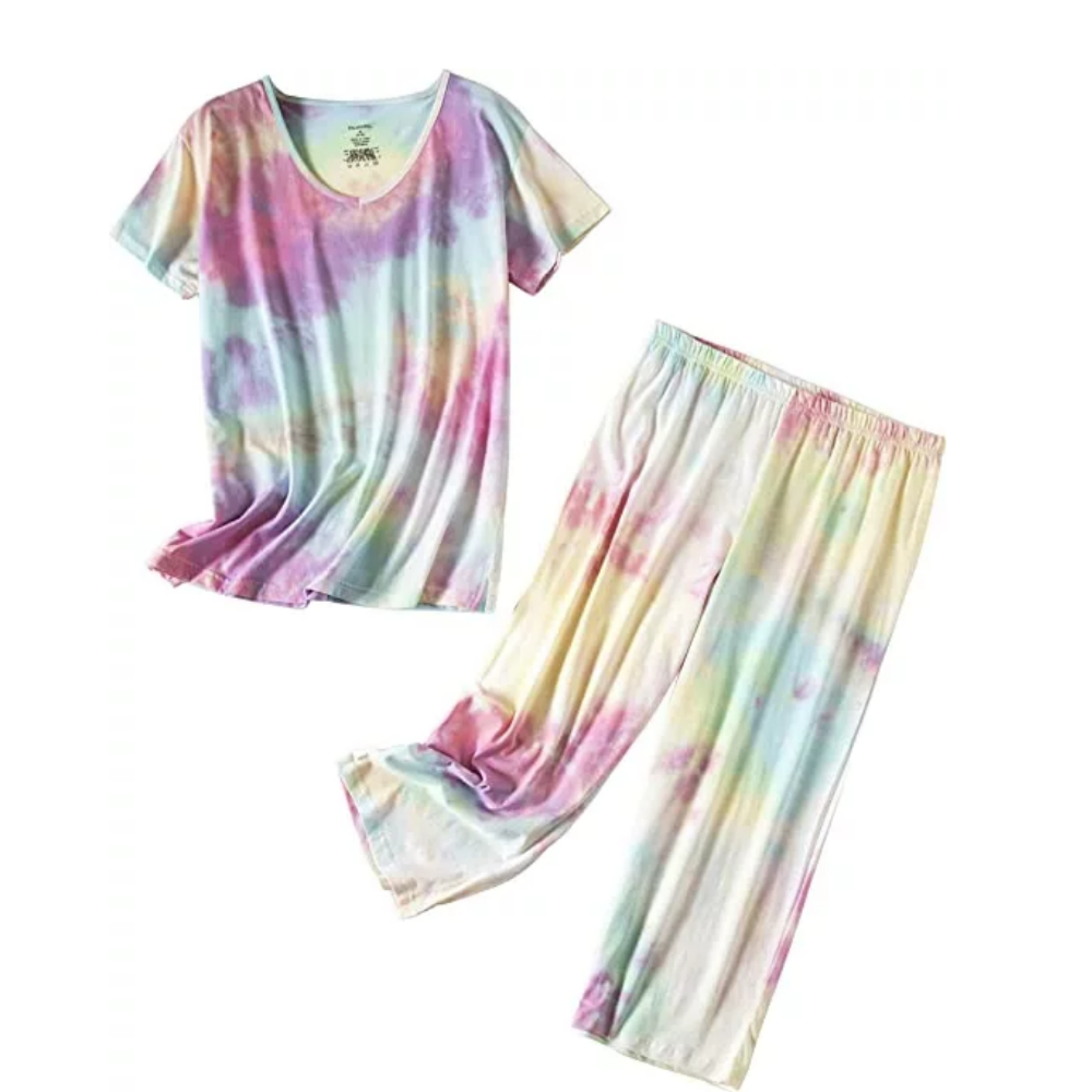 Casual Fun Prints Pajama Set For Women-Original Pajamas