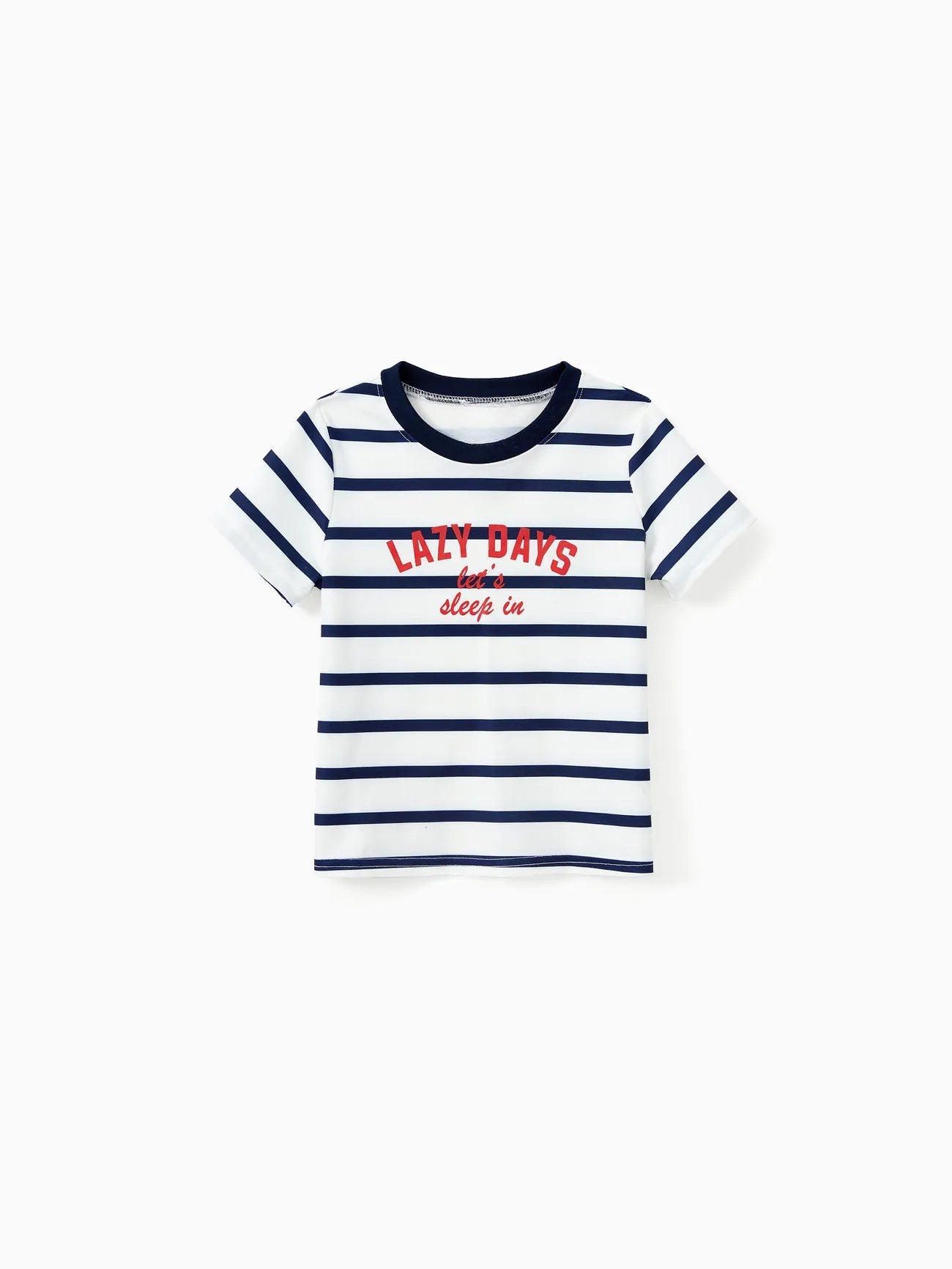 Family Matching Preppy Striped Pajama Set With Shorts-Original Pajamas