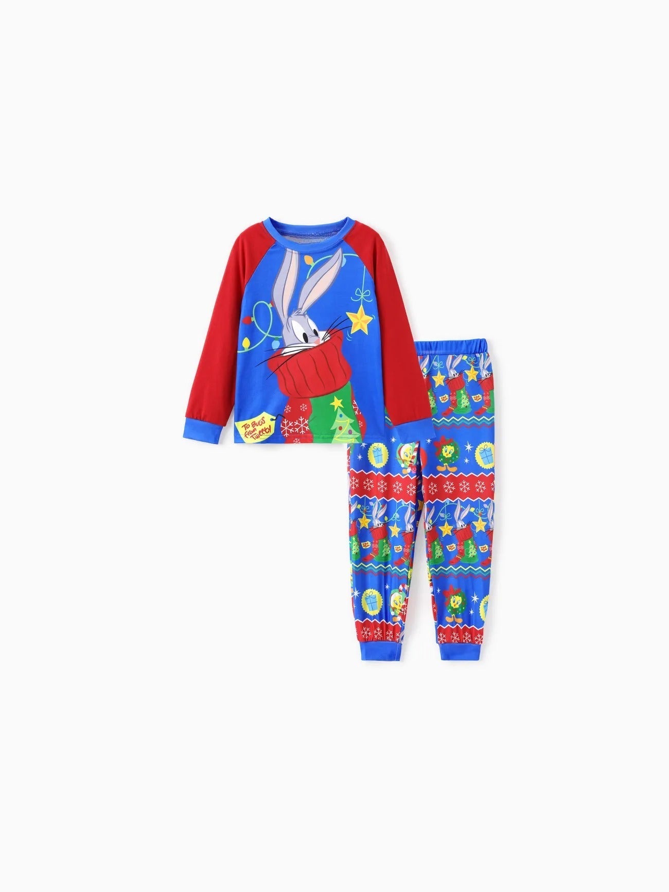 Family Matching Looney Tunes Printed Christmas Pajamas Set-Original Pajamas