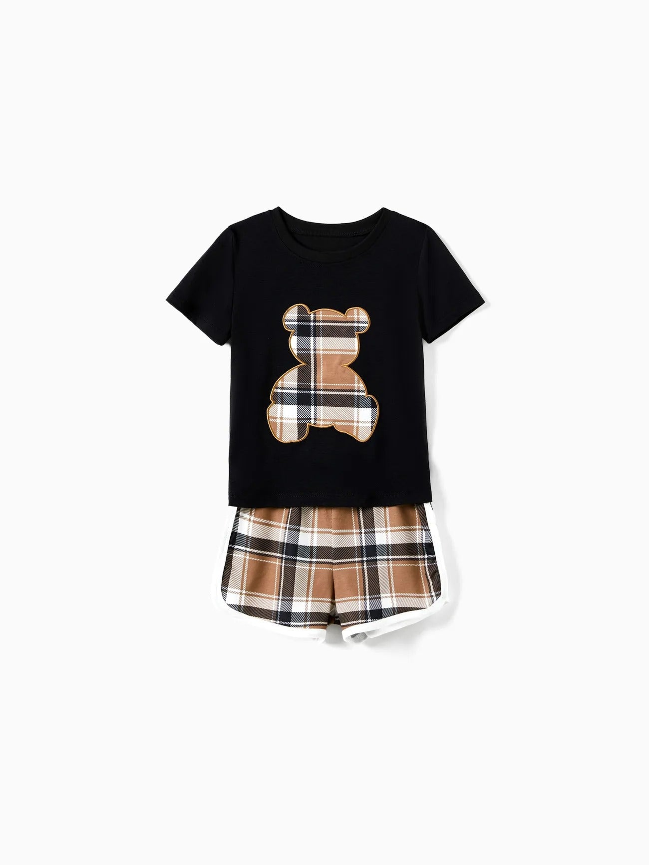 Family Matching Bear And Plaid Pajama Set-Original Pajamas
