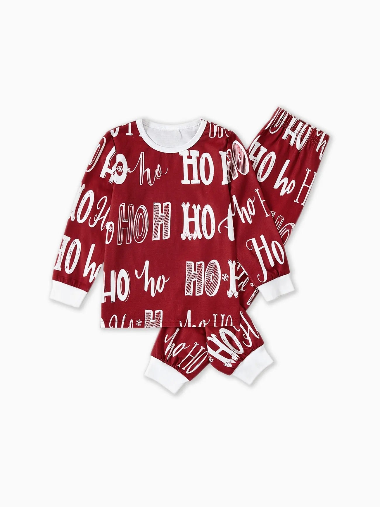 Christmas Family Matching Letter Print Pajama Sets-Original Pajamas