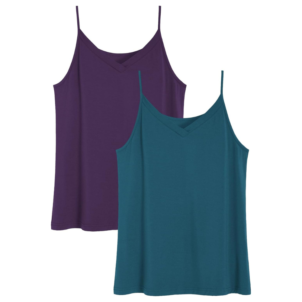V Shaped Cami Pajamas Tank Tops