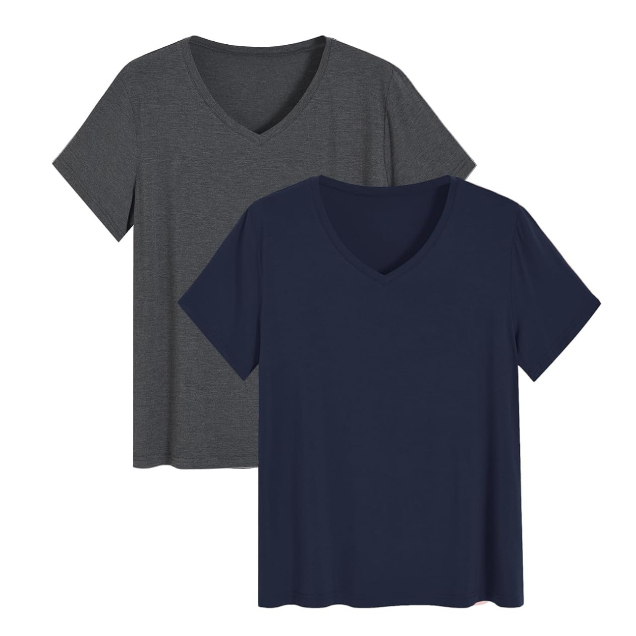 2 Pieces Bamboo Pajama Tops Set For Women