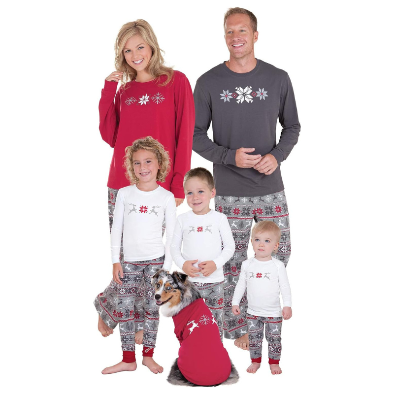 The Nordic Theme Print Family Pajama Set-Original Pajamas