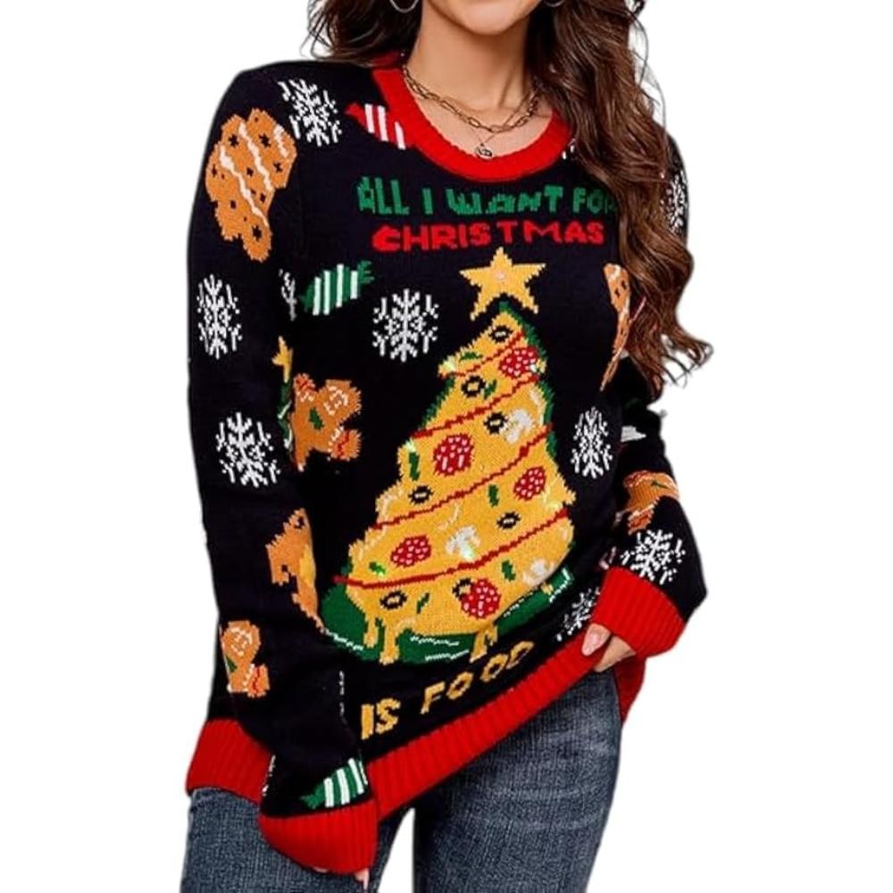 Knitted Sweater For Festive Holiday Celebrations-Original Pajamas