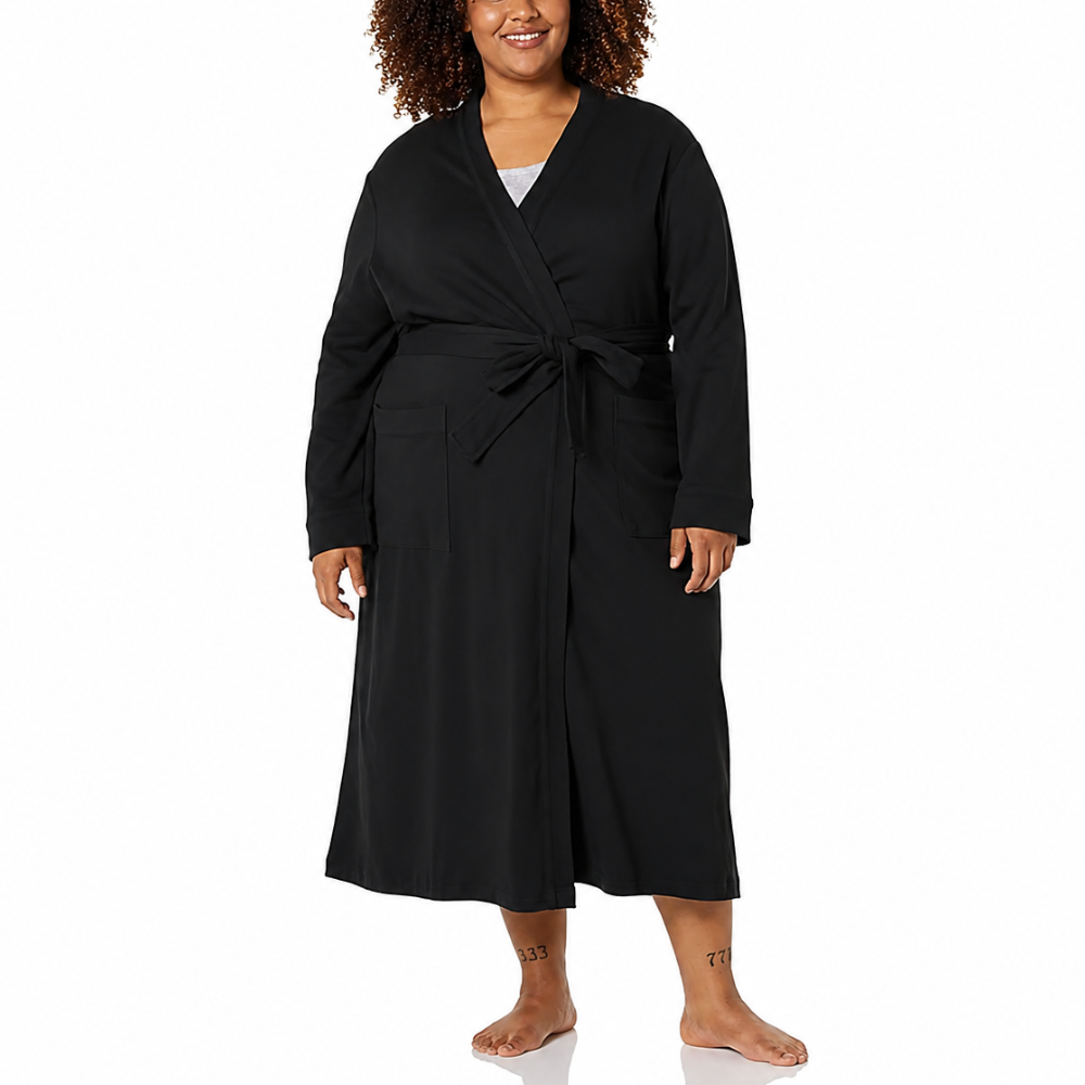 Lightweight Mid Length Bath Robe For Women