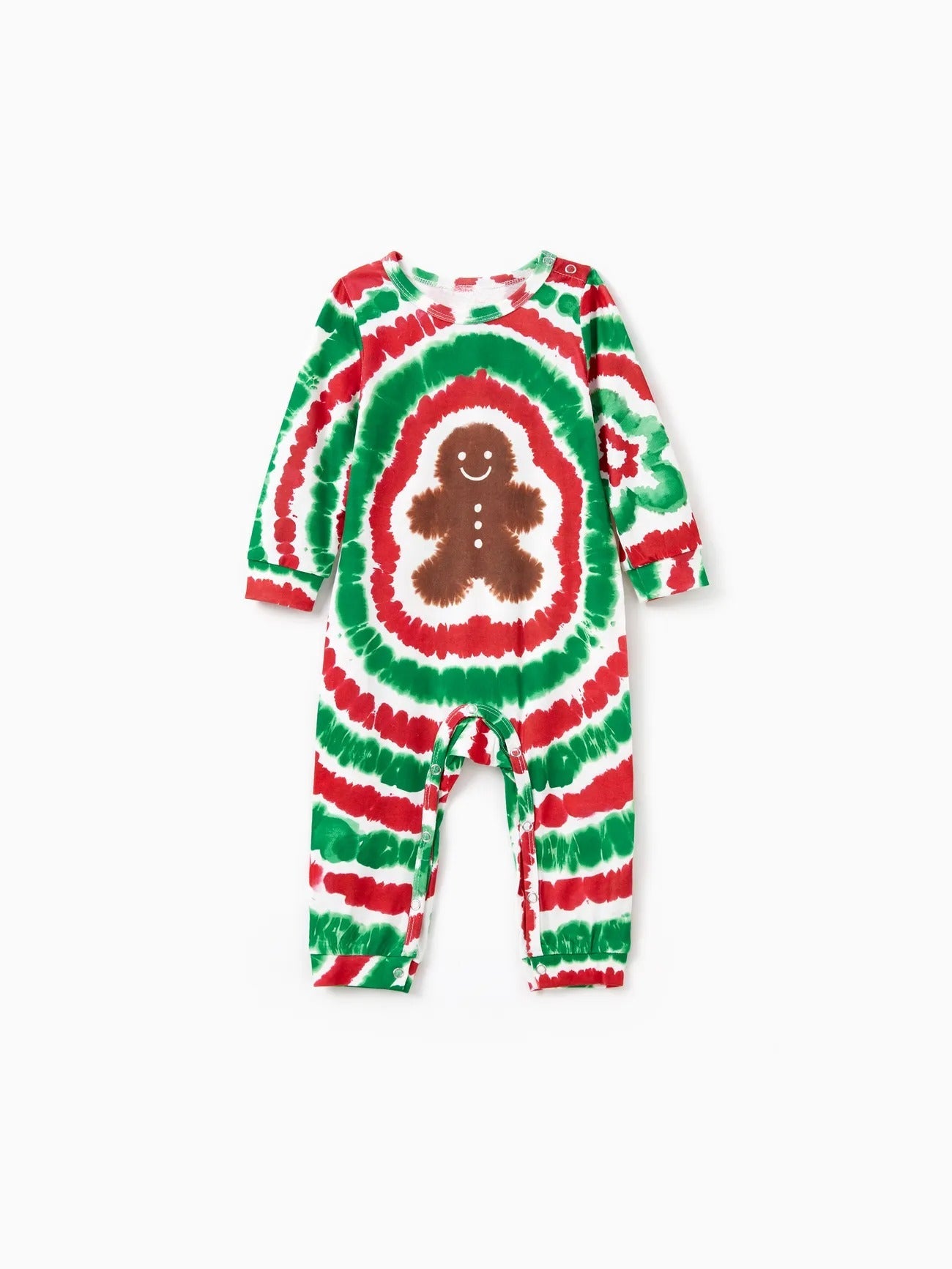 Christmas Tie Dye Gingerbread Man Family Pajamas Set-Original Pajamas