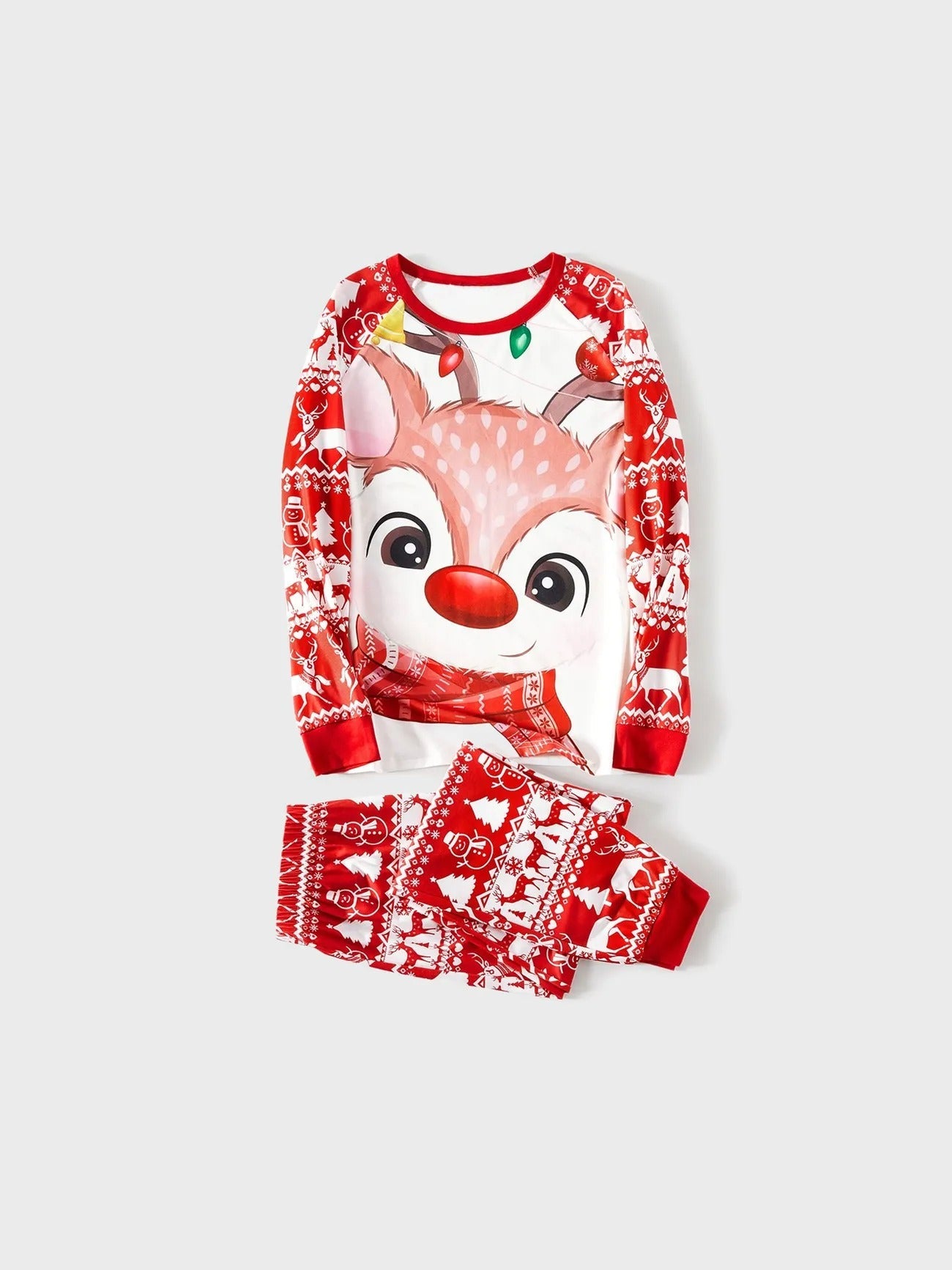 Matching Christmas Pajamas Set For Family With Deer Print-Original Pajamas