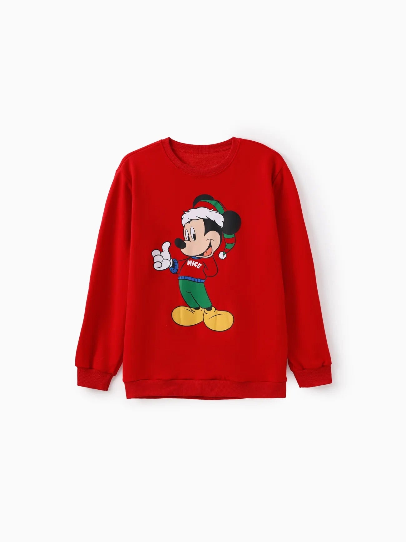 Mickey And Friends Printed Family Christmas Matching Sweatshirt-Original Pajamas
