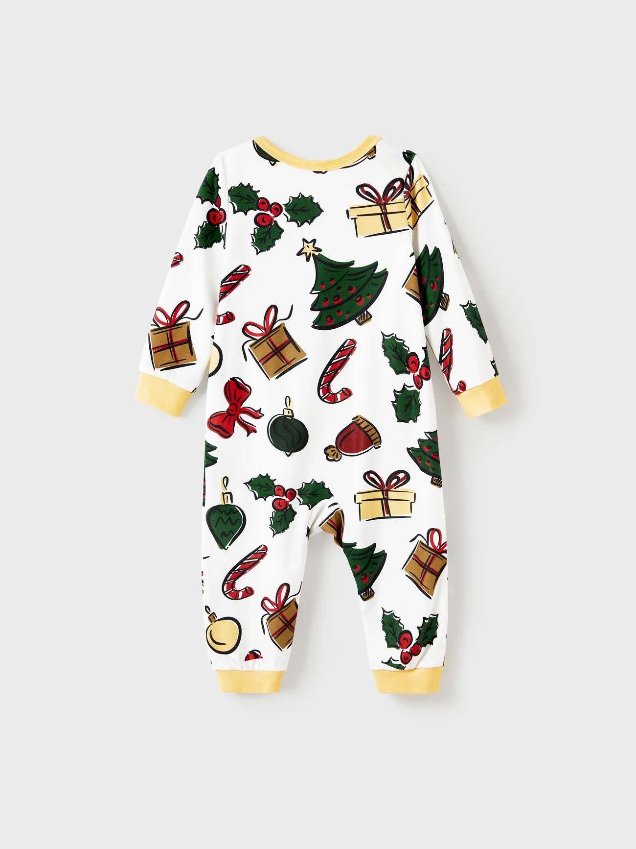 Christmas Tree And Gift Print Family Pajamas Set-Original Pajamas