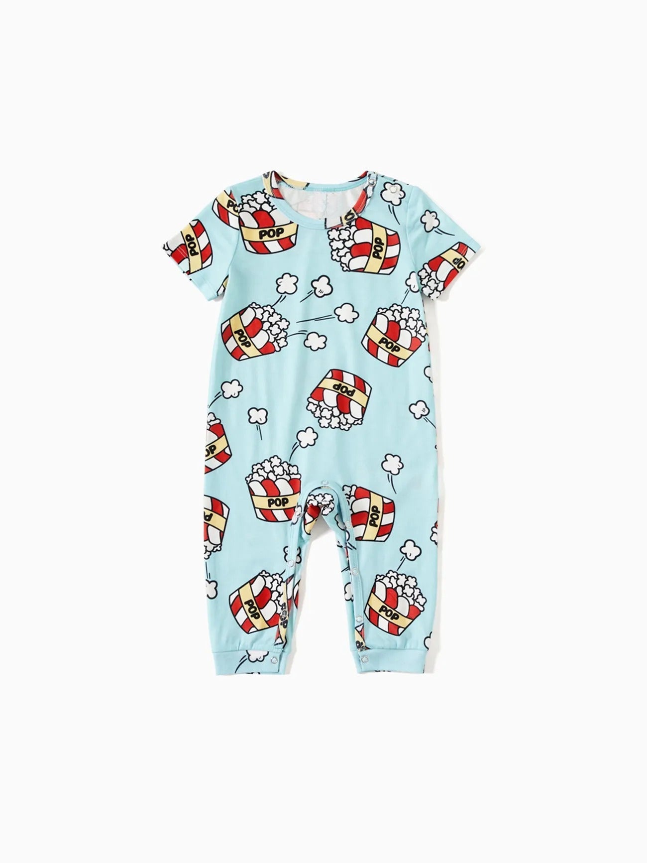 Christmas Popcorn Print Family Pajamas Set-Original Pajamas