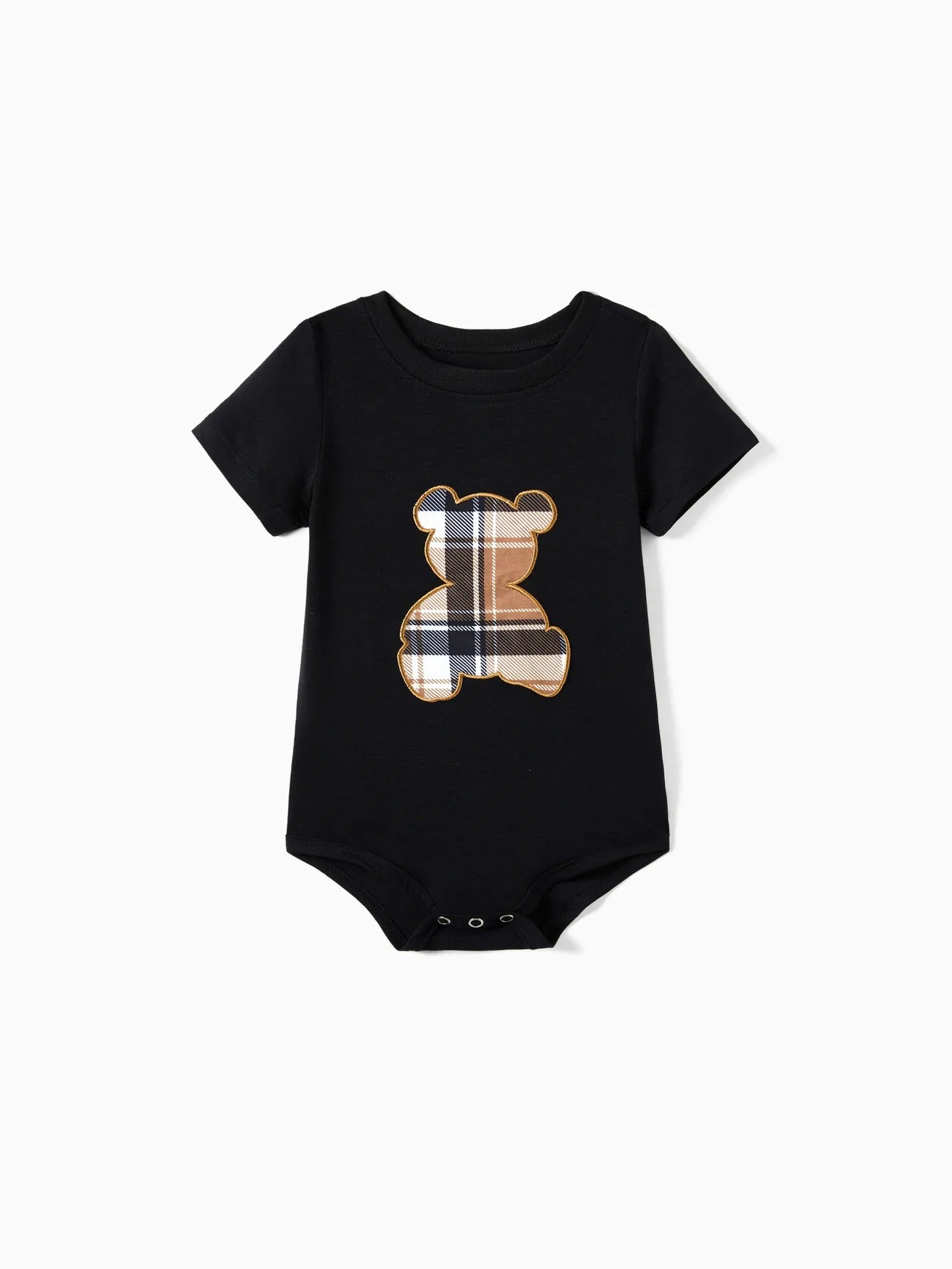 Family Matching Bear And Plaid Pajama Set-Original Pajamas