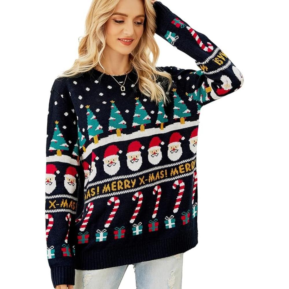 Knitted Sweater For Festive Holiday Celebrations-Original Pajamas