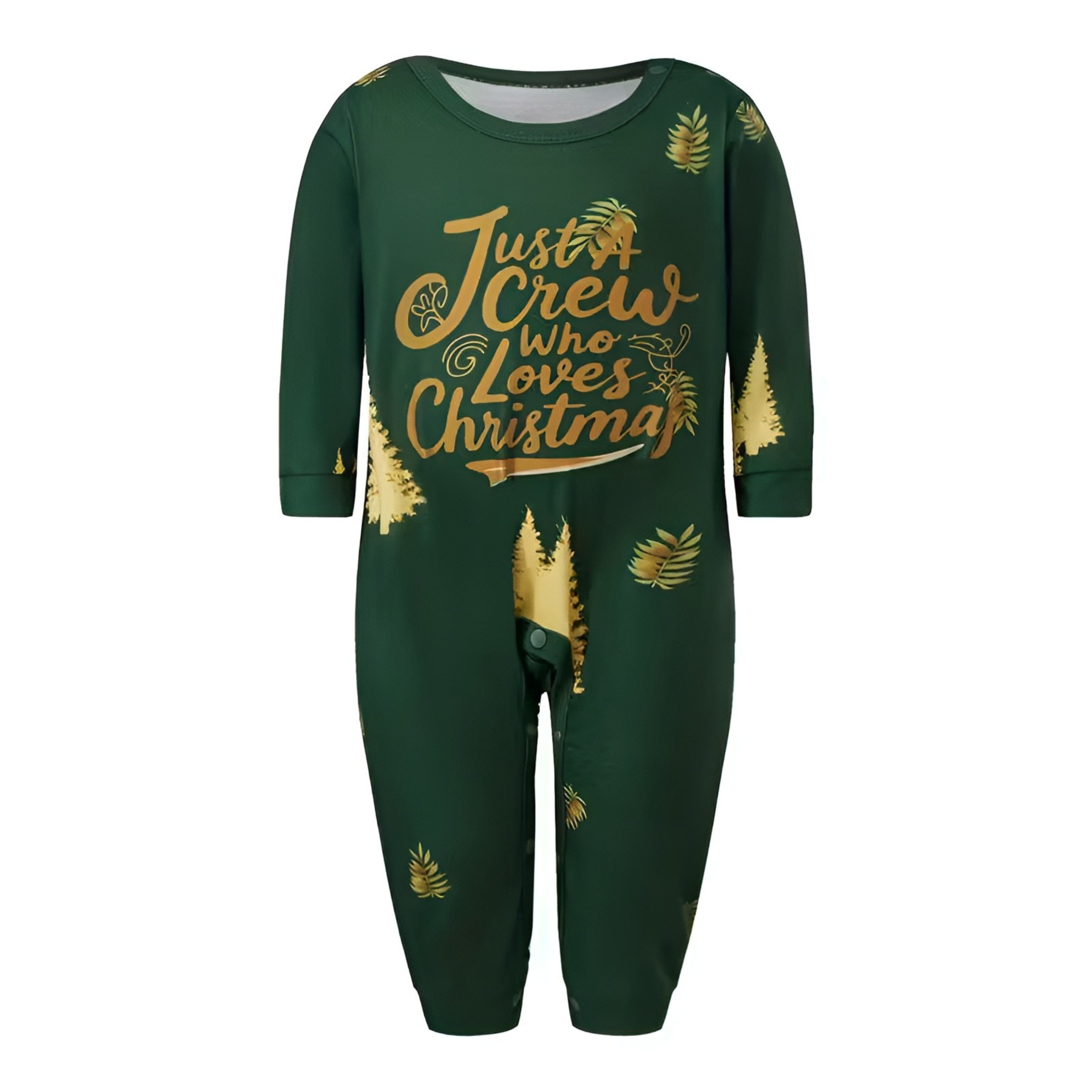 Green and Golden Tree Print Family Matching Pajama Sets