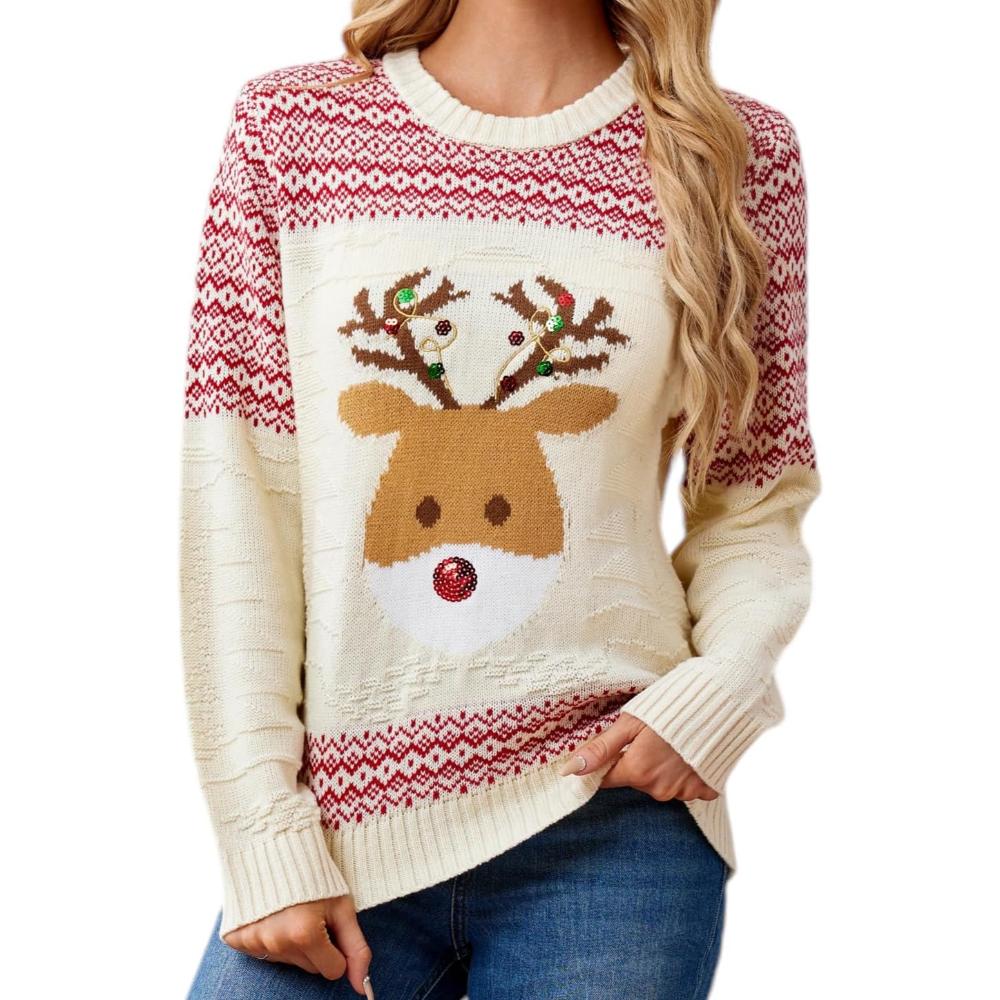 Knitted Sweater For Festive Holiday Celebrations-Original Pajamas