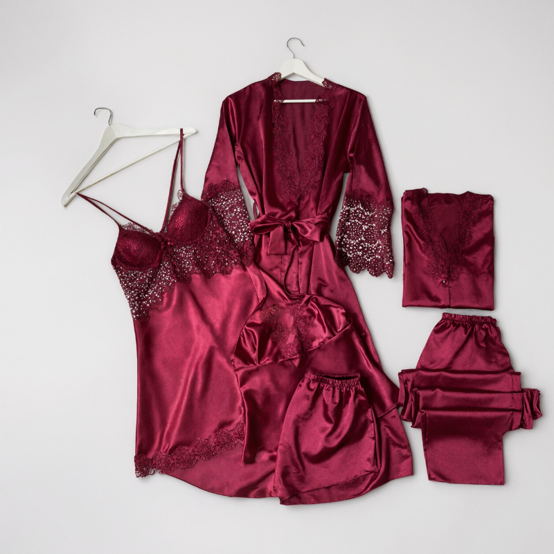 6 Pieces Nightgown Set For Women