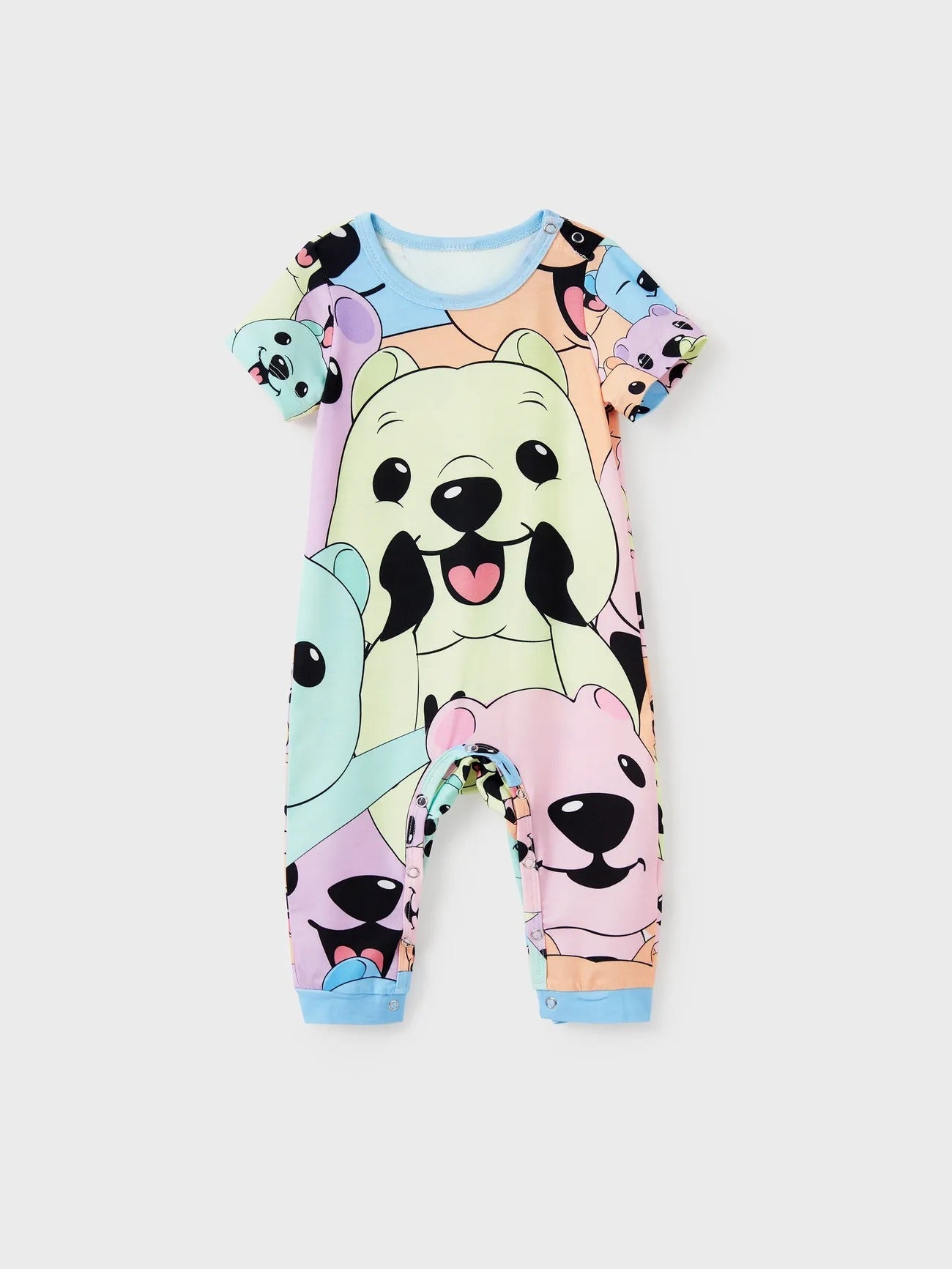Family Matching Smiley Bear Print Pajama Set-Original Pajamas