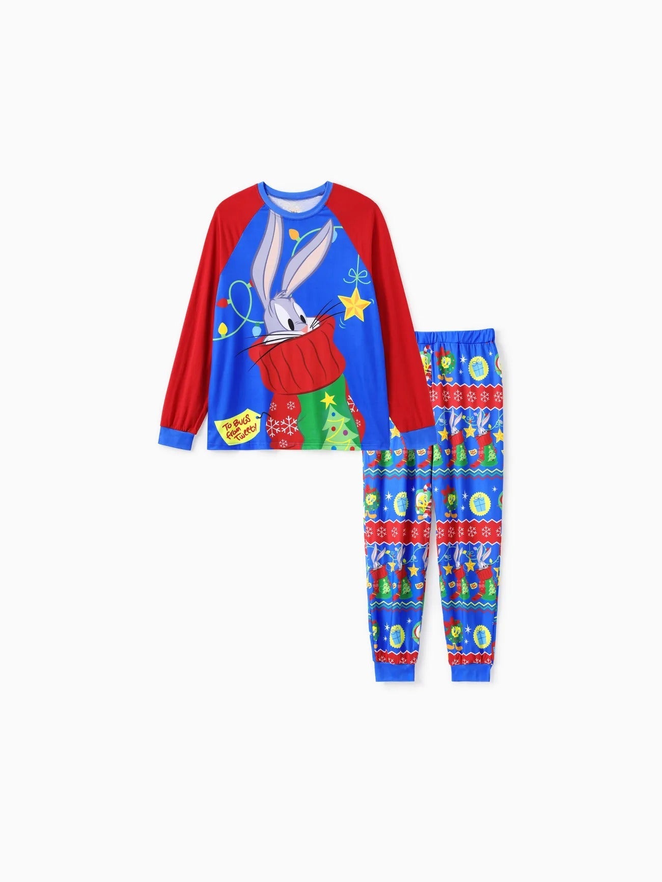 Family Matching Looney Tunes Printed Christmas Pajamas Set-Original Pajamas