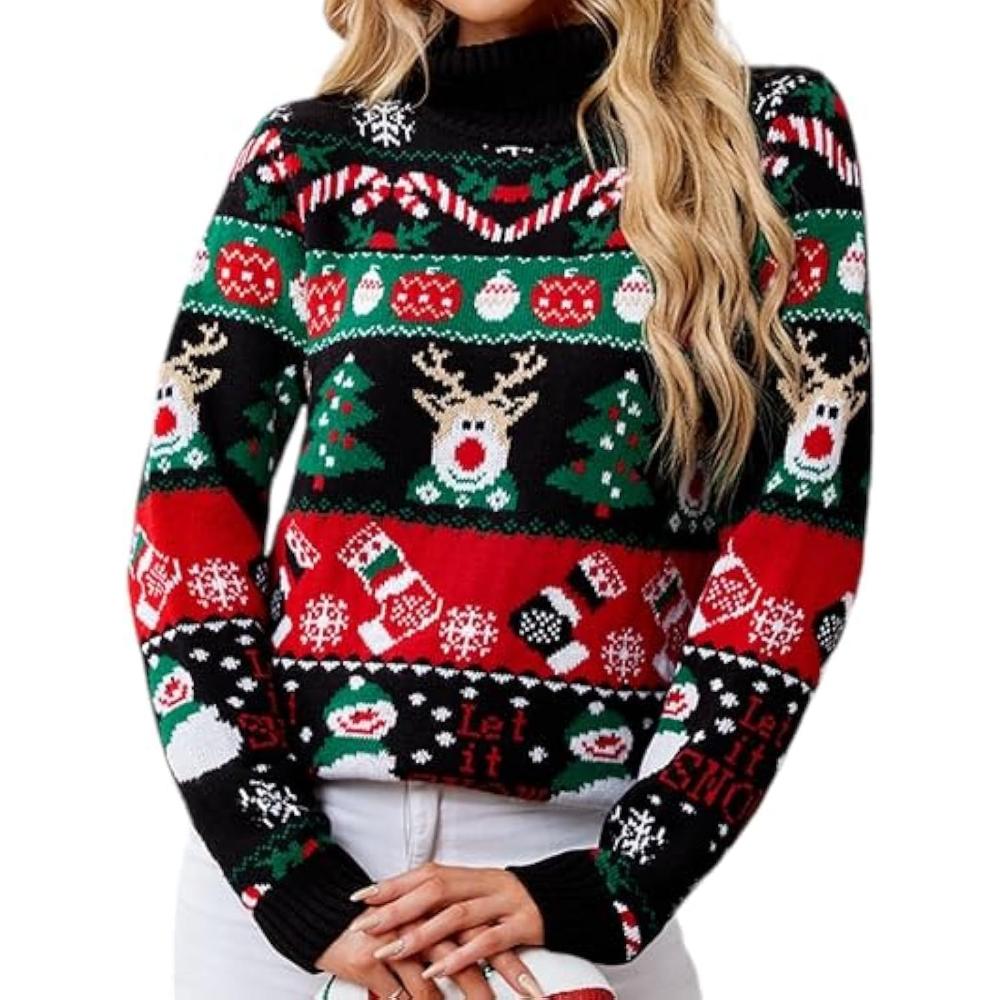 Knitted Sweater For Festive Holiday Celebrations-Original Pajamas