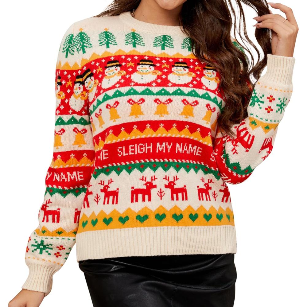 Knitted Sweater For Festive Holiday Celebrations-Original Pajamas