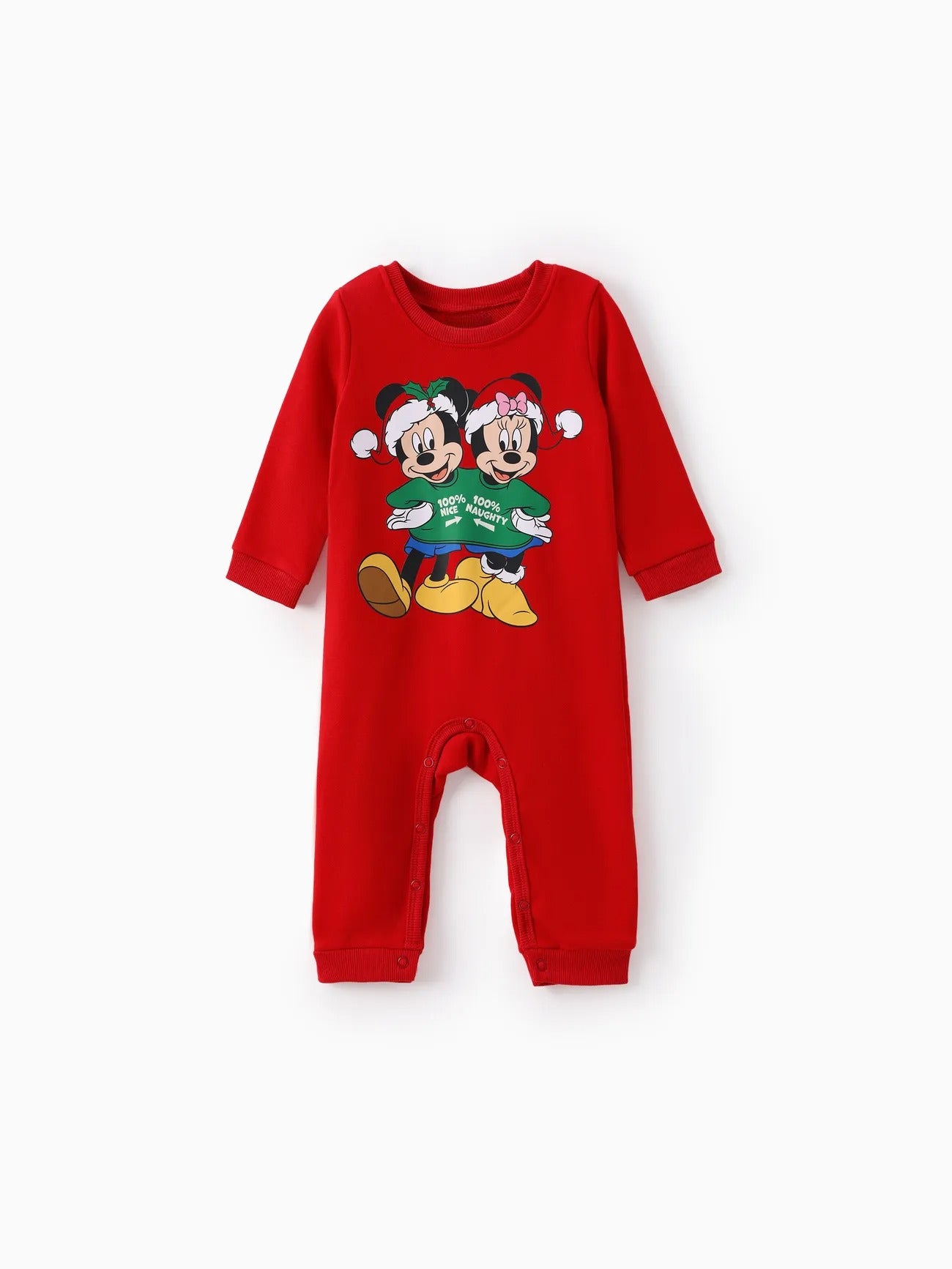 Mickey And Friends Printed Family Christmas Matching Sweatshirt-Original Pajamas