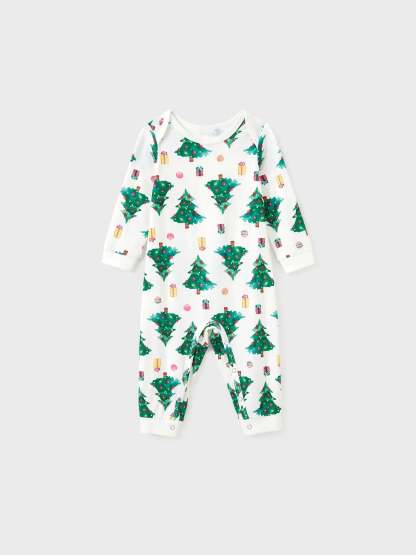 Christmas Tree Print Family Pajamas Set-Original Pajamas