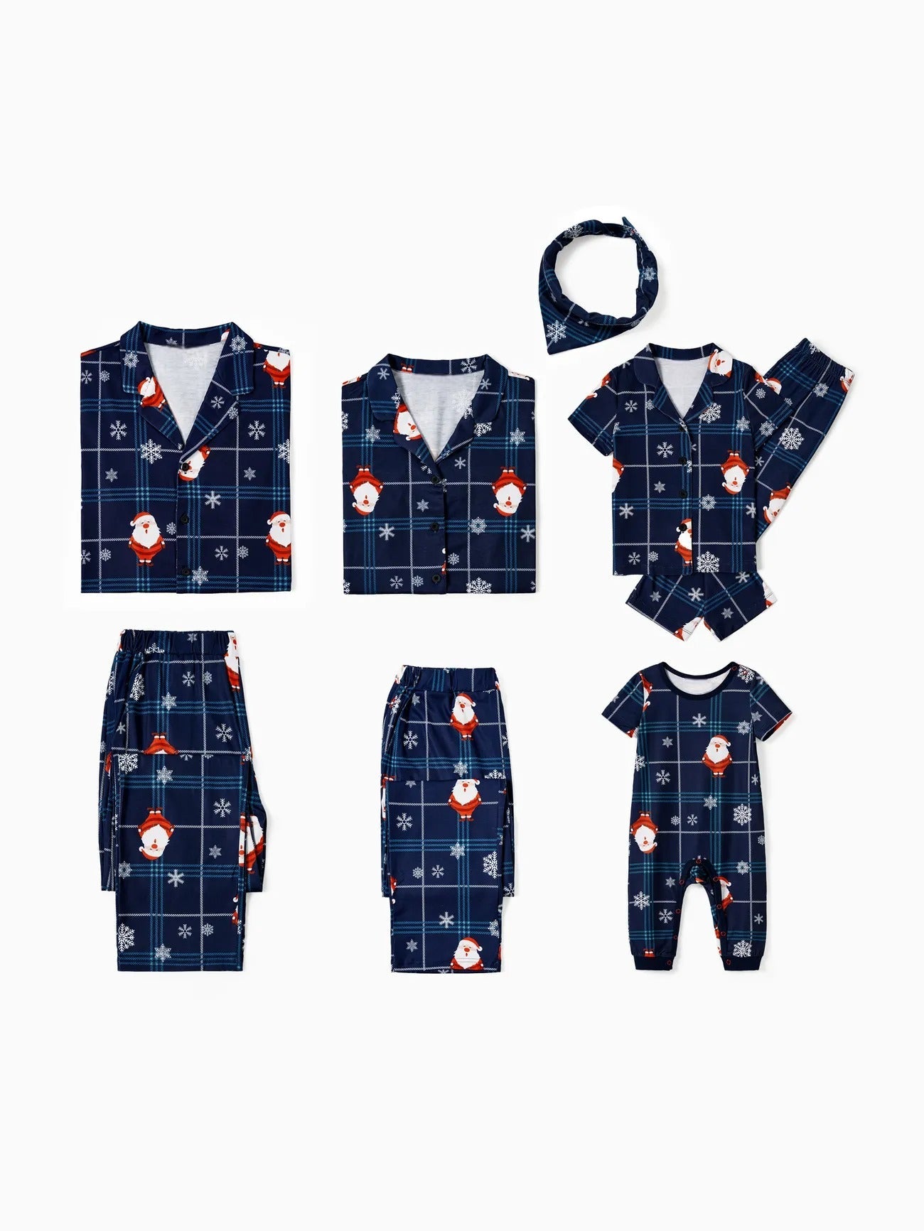 Christmas Family Pajama Set With Santa Print-Original Pajamas