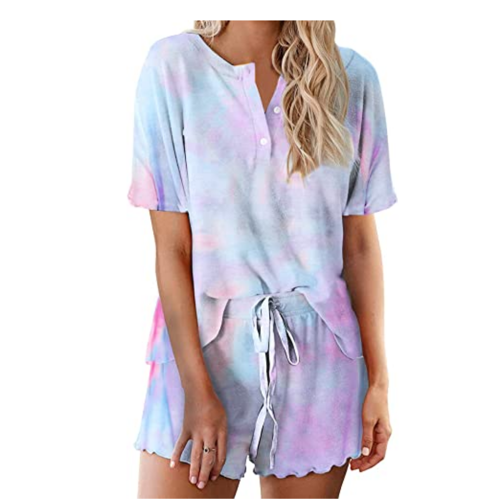Tie Dye Sleepwear Pajamas Set For Women-Original Pajamas