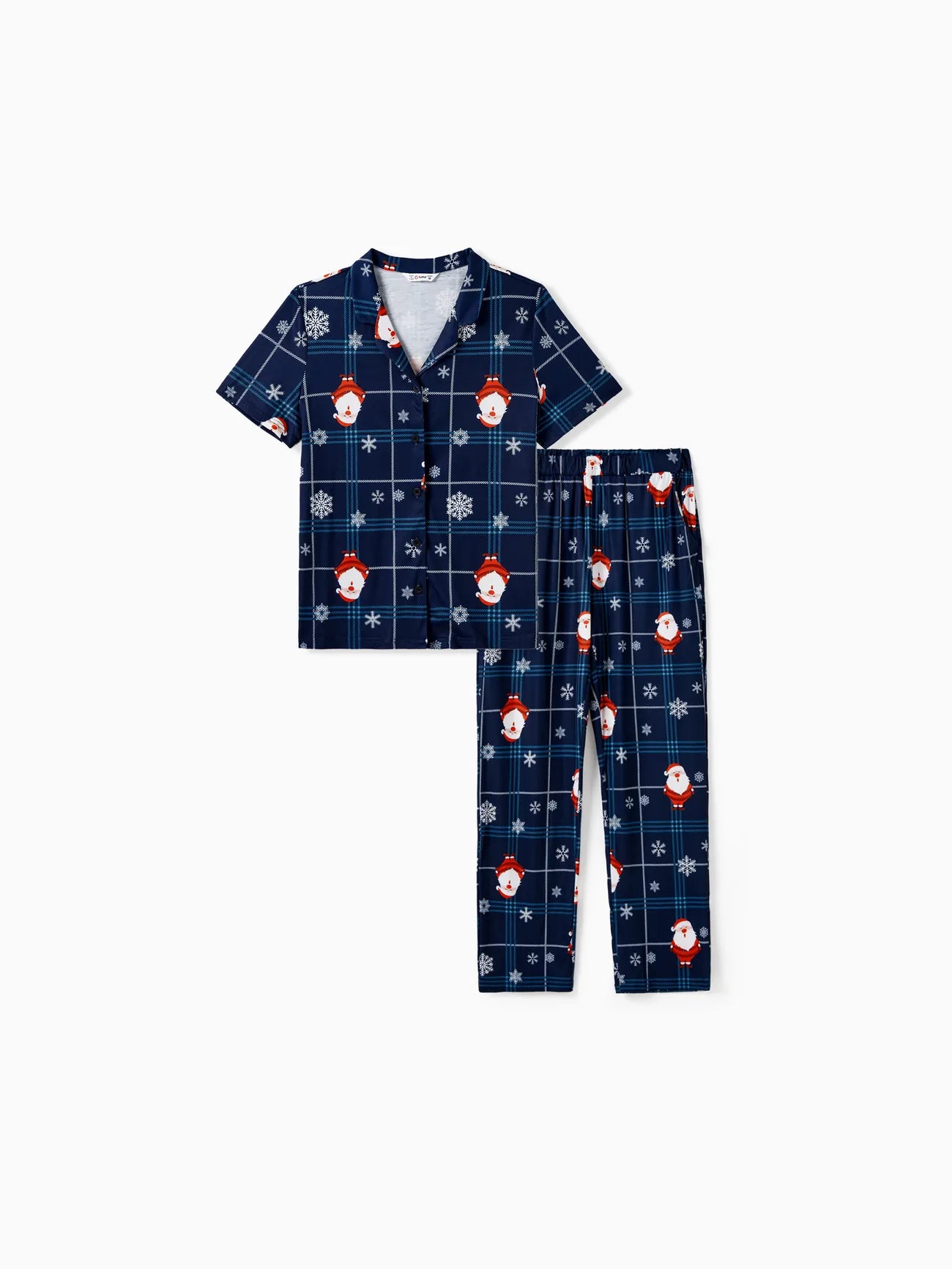 Christmas Family Pajama Set With Santa Print-Original Pajamas