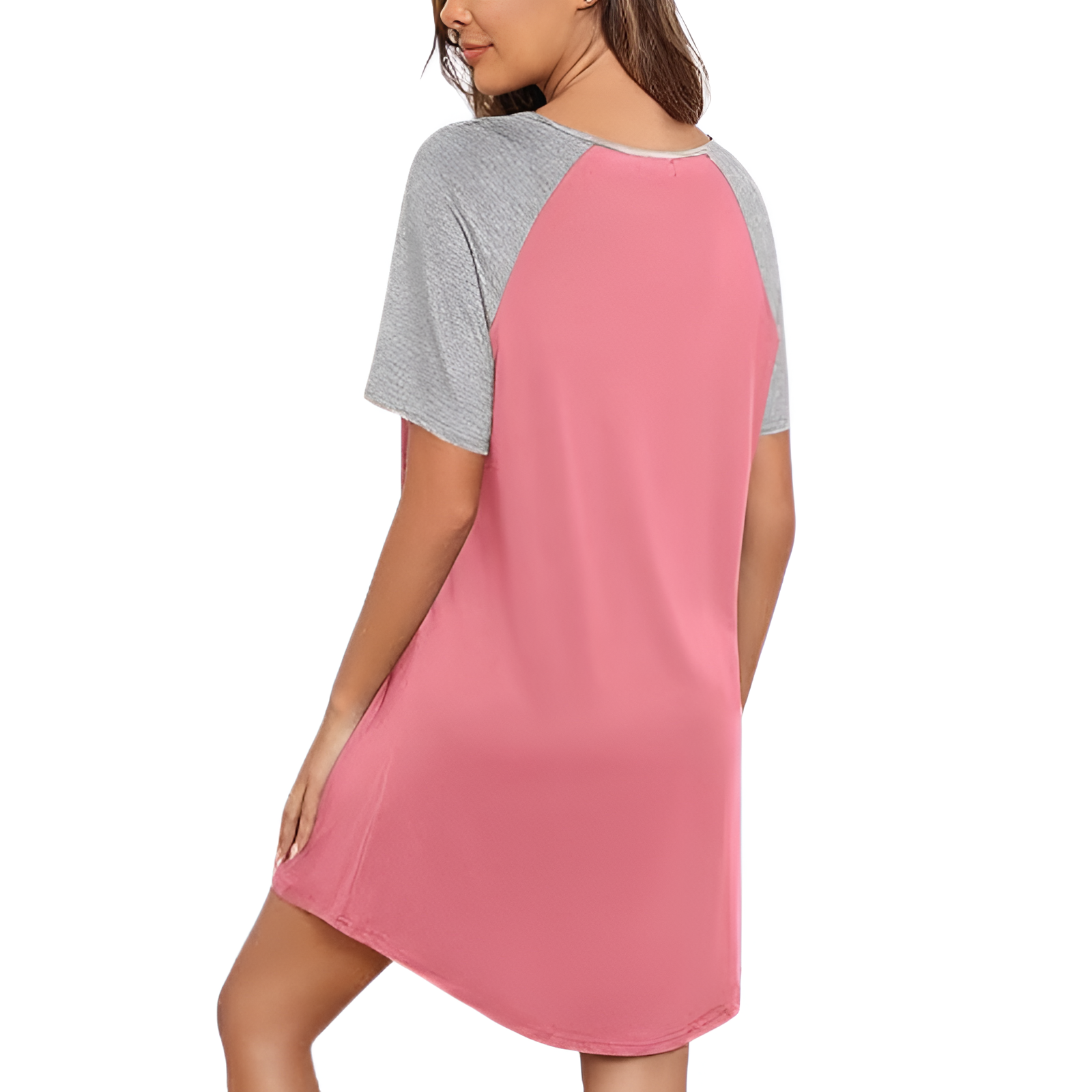 Pullover Nightgown For Women With Short Sleeves