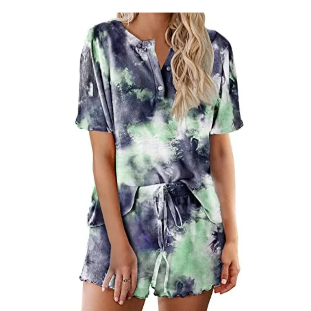 Tie Dye Pajamas Set For Women-Original Pajamas