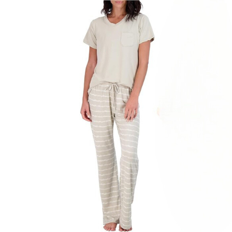 Short Sleeve Tops With Comfy Pants Set-Original Pajamas