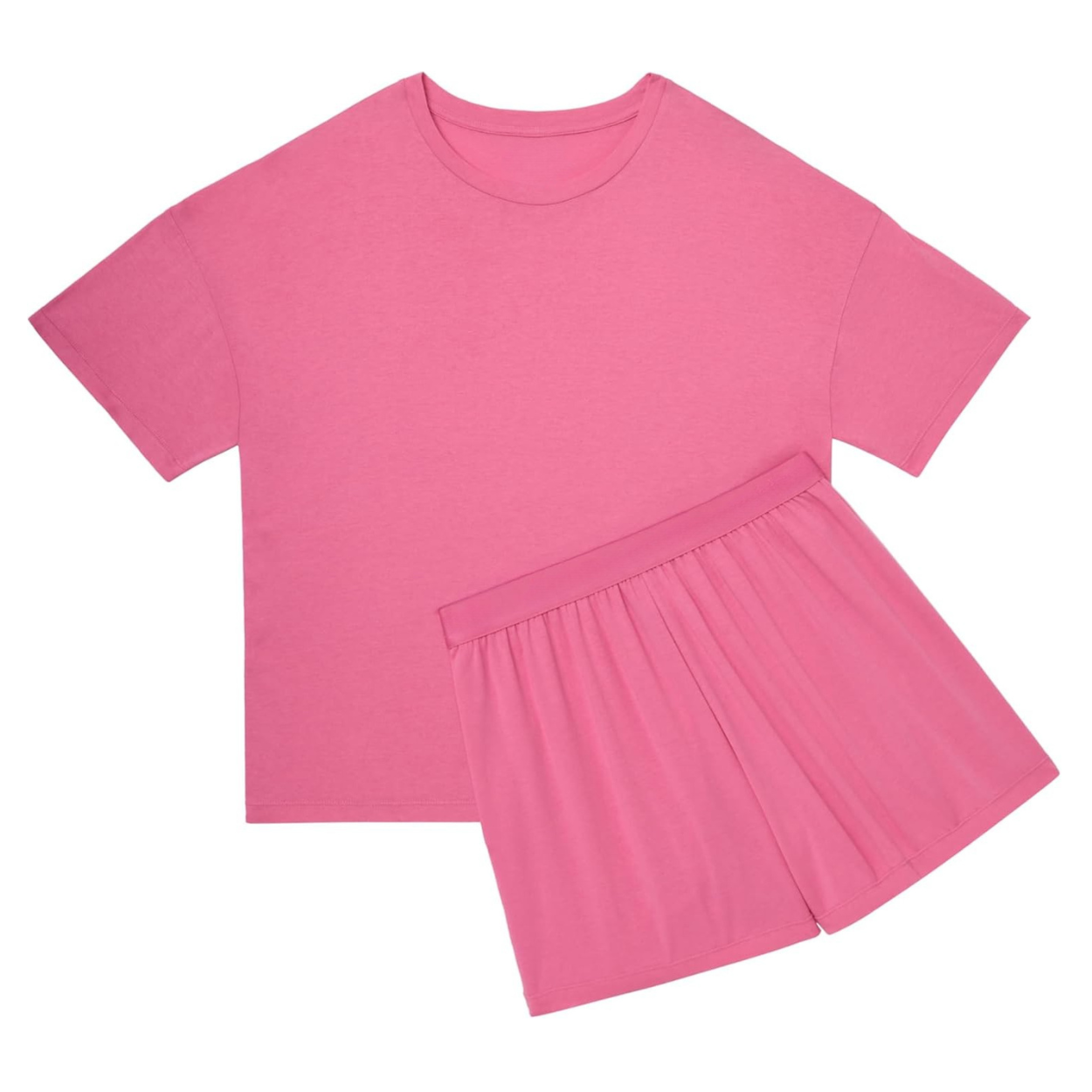 Cozy Sleepwear Set With T Shirt And Shorts For Women