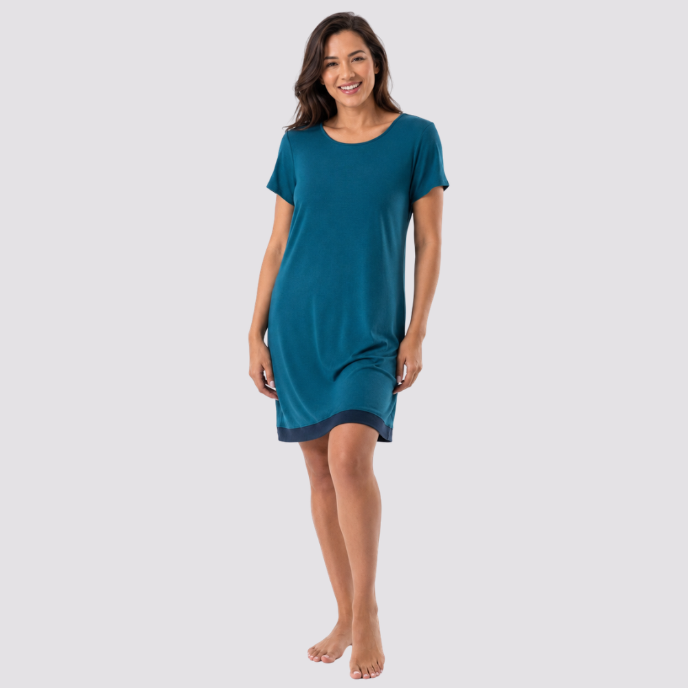 Women Short Sleeve Comfy Shirt Dress