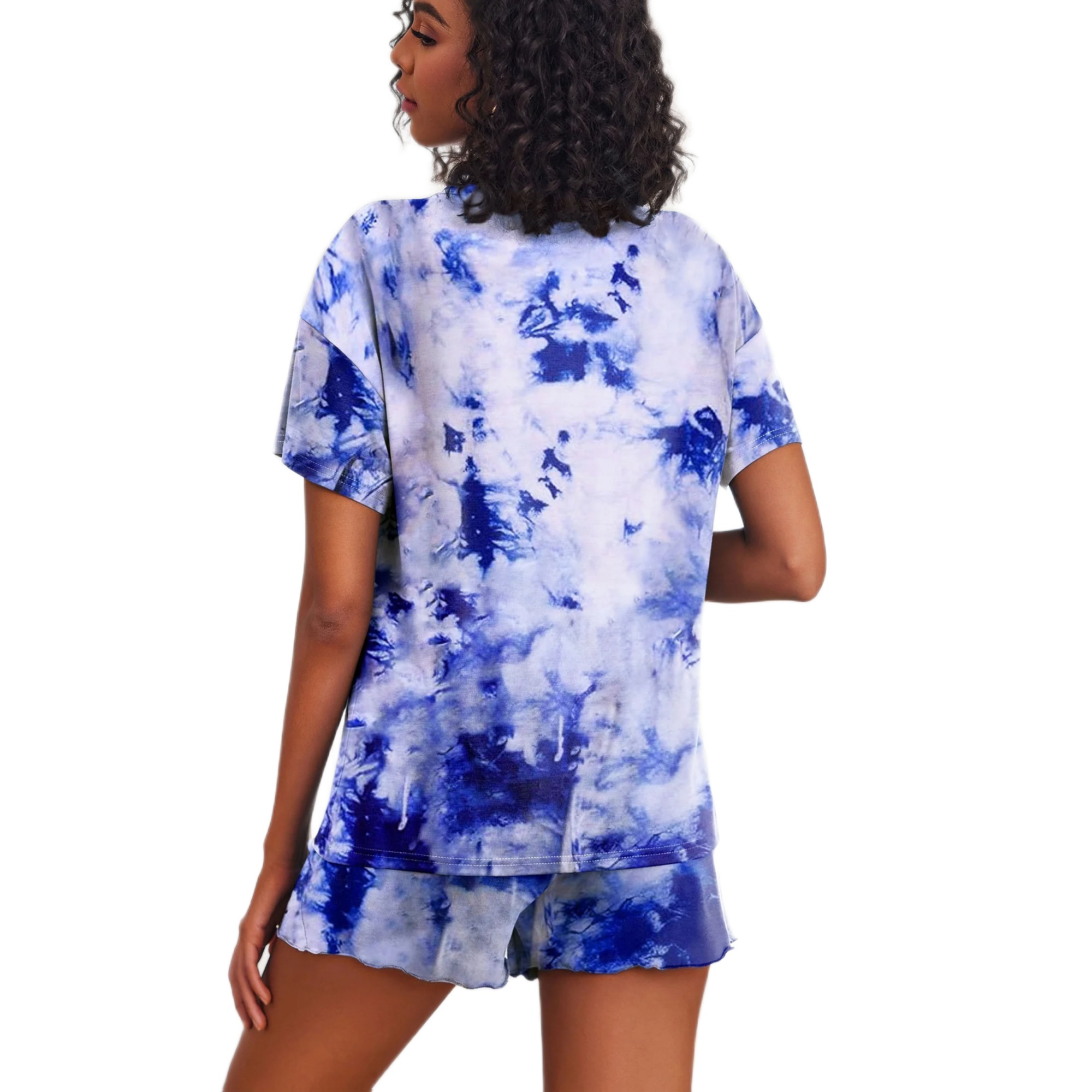 Pajama Sets for Women 2 Piece Tie Dye Loungewear Set
