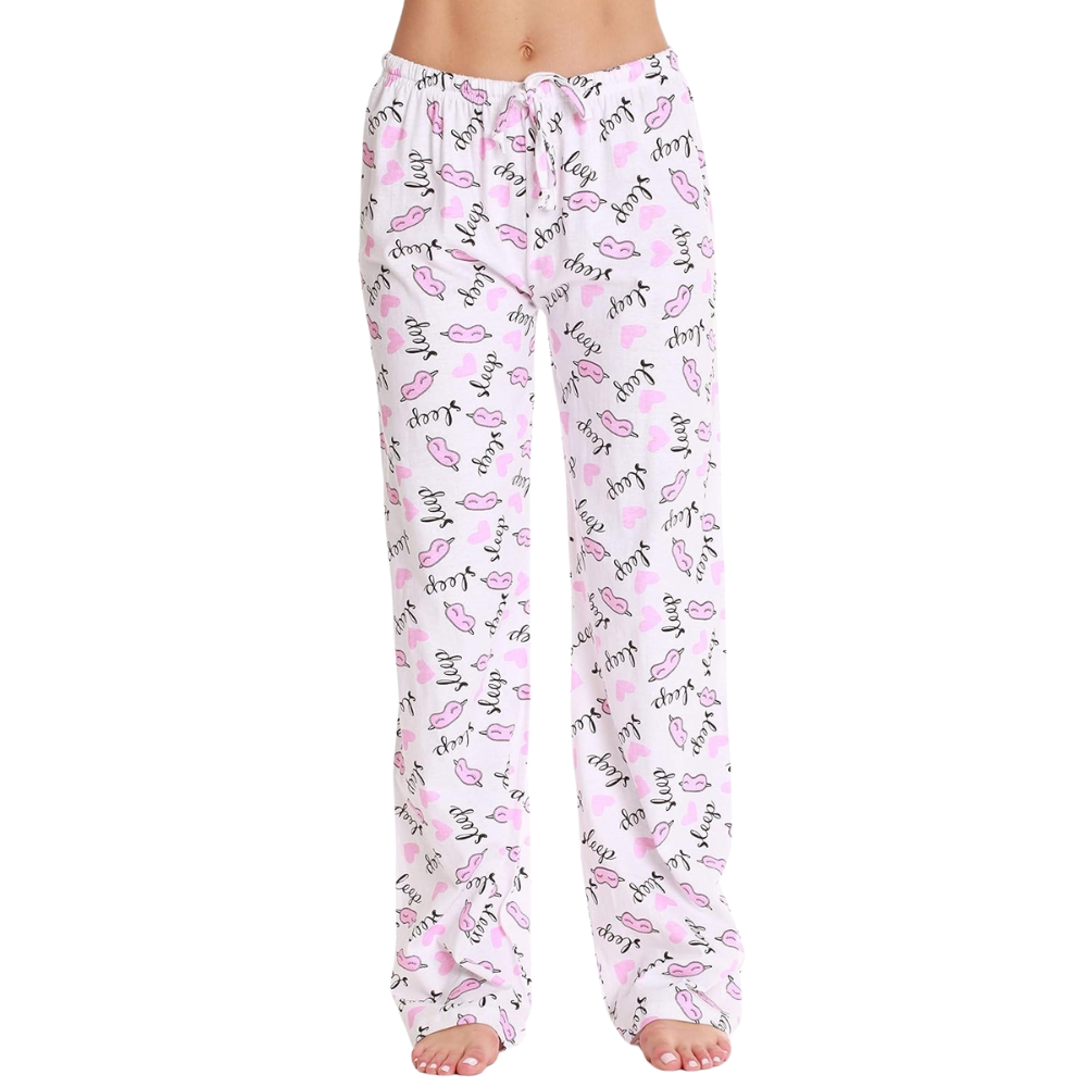 Printed Pajama Pants With Drawstring Band