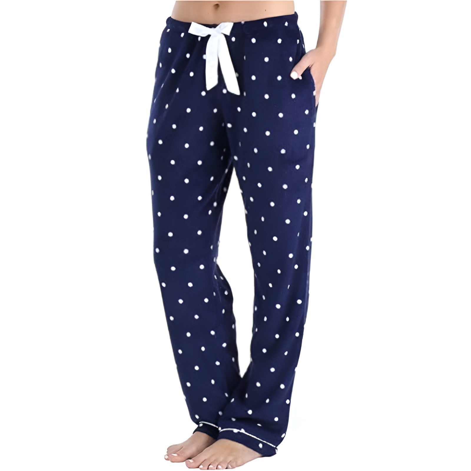 Plush Pajama Pants With Pockets For Women