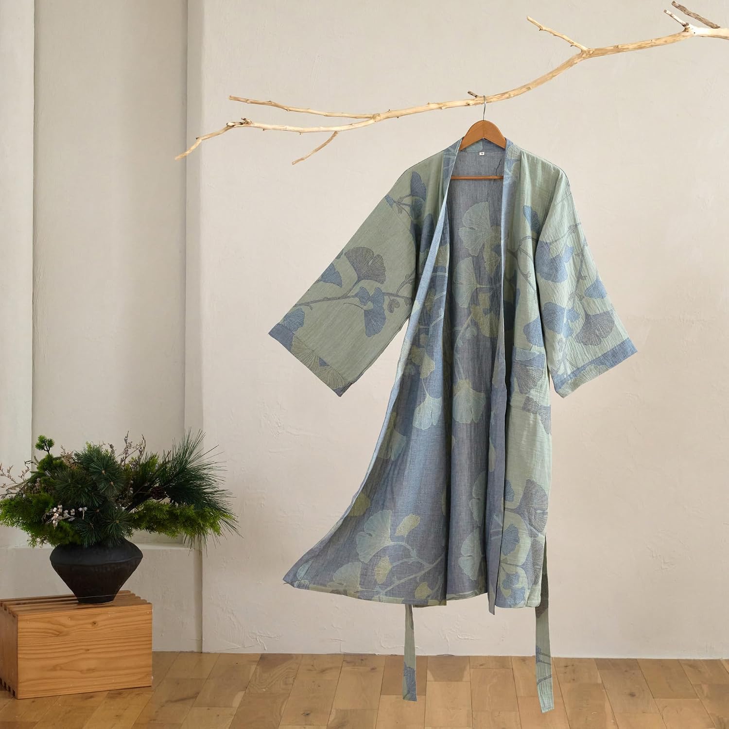 Knit Loose Long Loungewear Bathrobe for Women