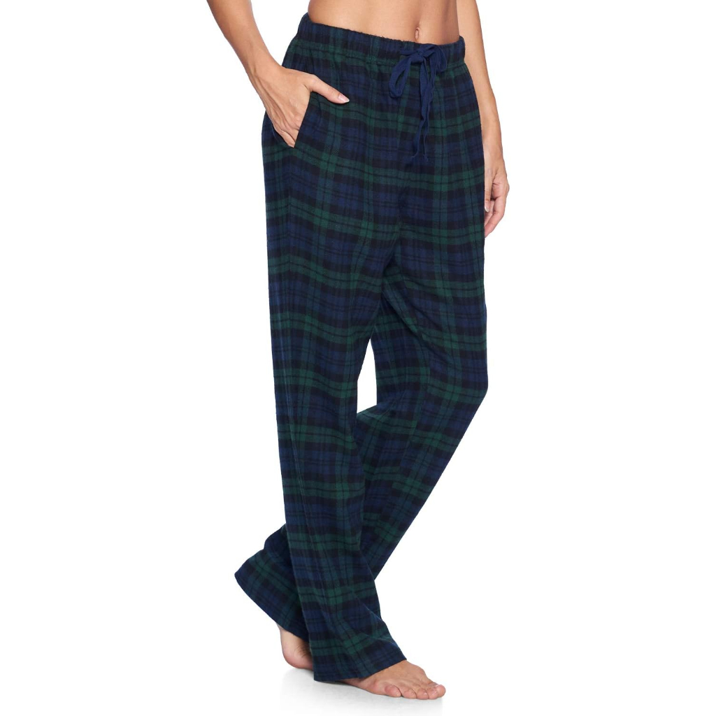 Lounge Pajama Pants With Checkered Pattern For Women