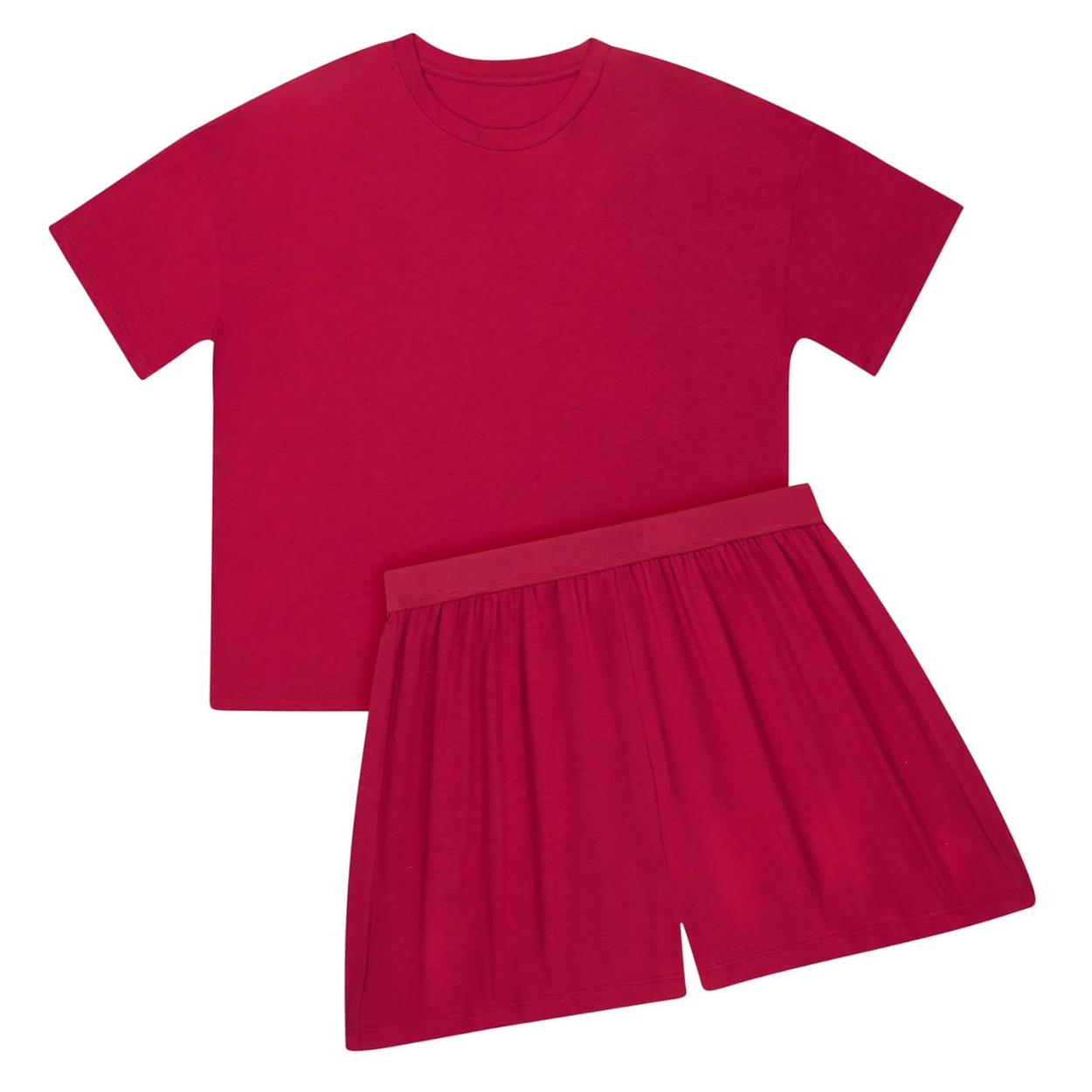 Cozy Sleepwear Set With T Shirt And Shorts For Women