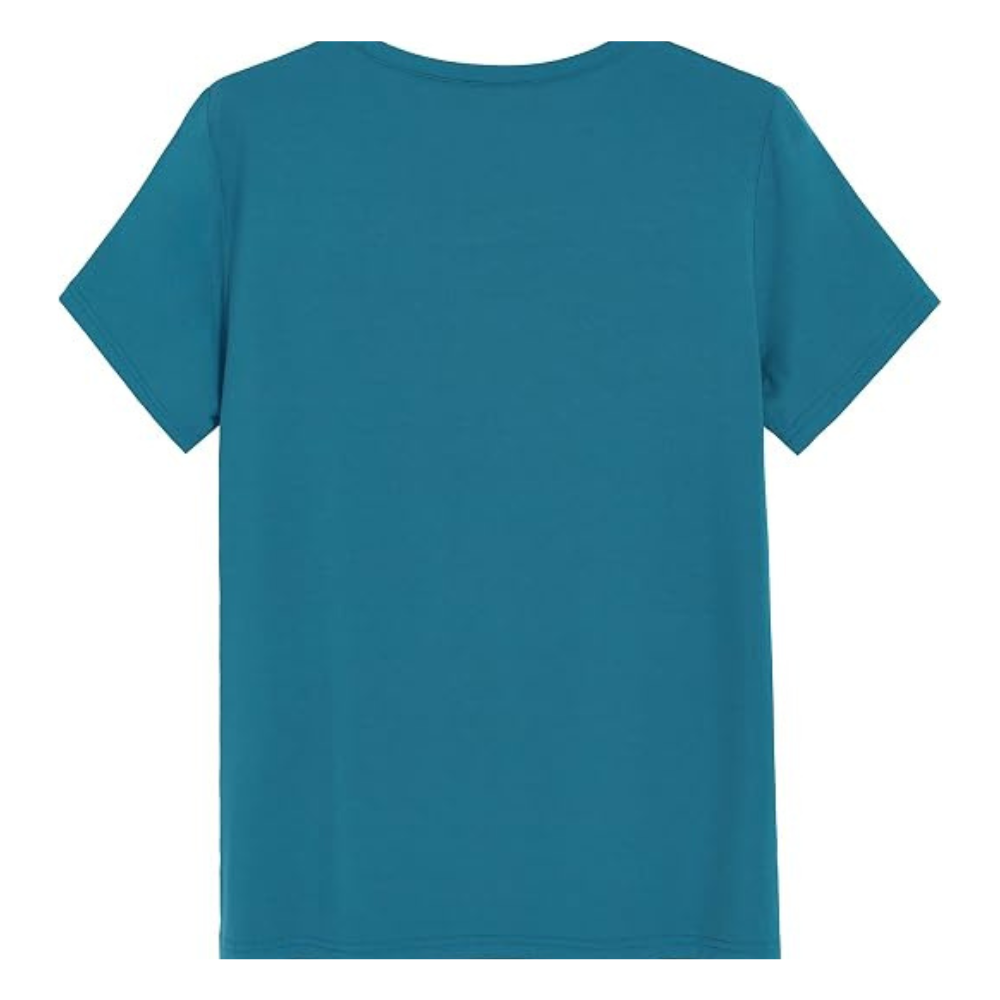 Short Sleeve Solid Pajama T Shirt For Women