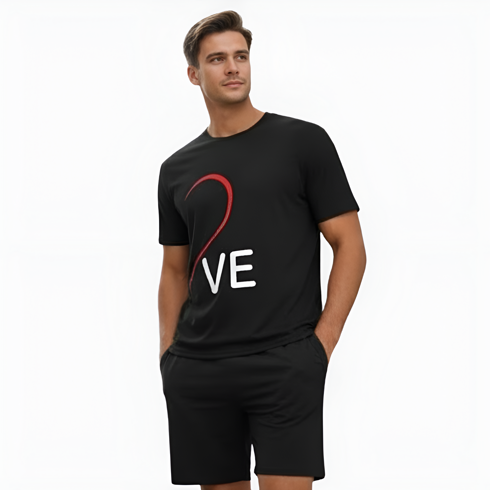 Short Sleeve Matching Pajama Set For Couple