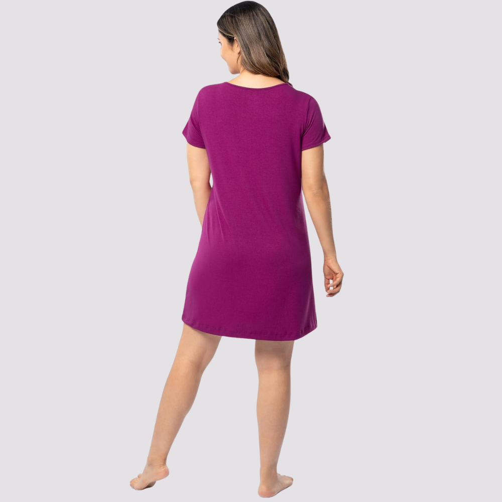 Women Short Sleeve Comfy Shirt Dress