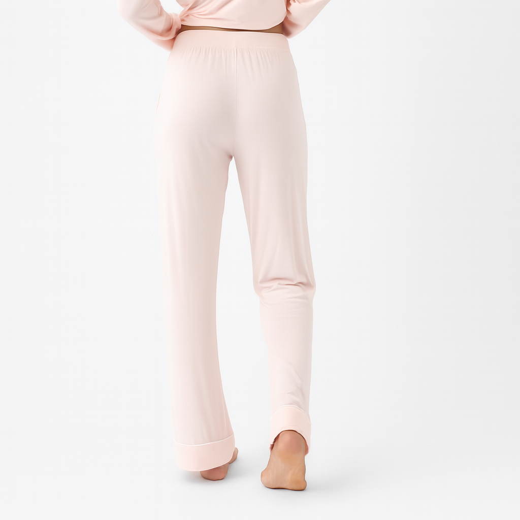 Women Bamboo Stretch Knit Long Sleeve Pajama Set