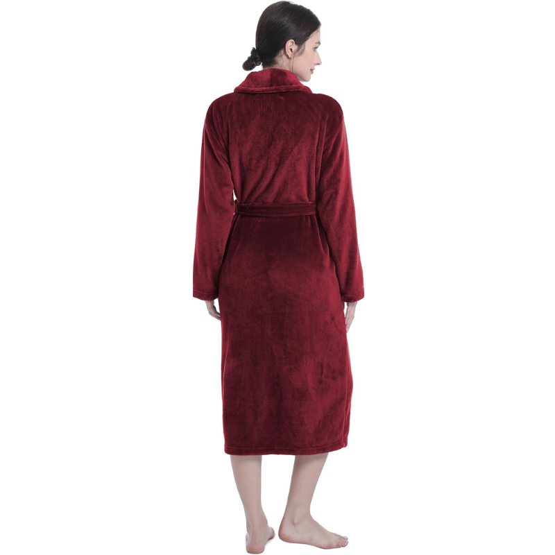 Robes For Women Premium Fleece Womens Robe Cozy Warm Bathrobe