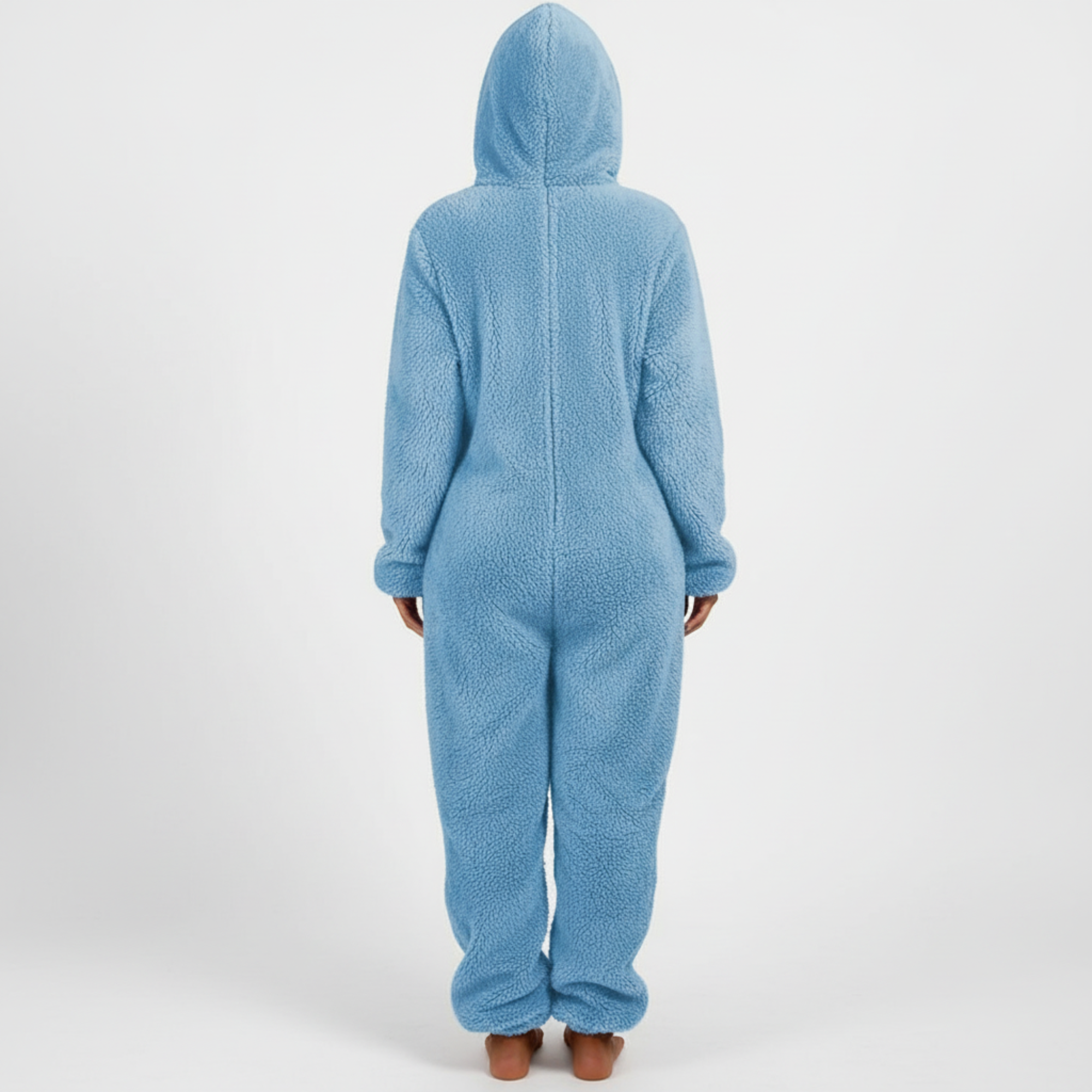 Plush Hooded Pajama Onesie For Women