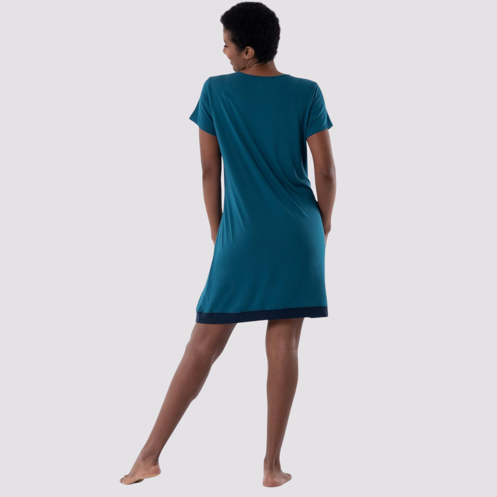 Women Short Sleeve Comfy Shirt Dress