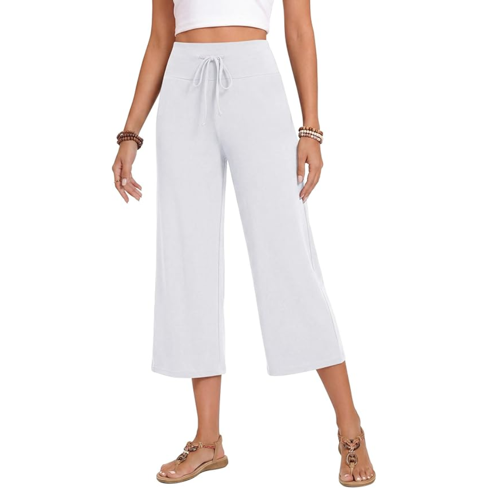 Wide Leg Palazzo Lounge Yoga Capri Pants For Women