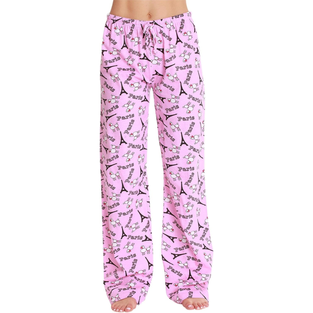 Printed Pajama Pants With Drawstring Band
